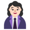 Woman Office Worker- Light Skin Tone emoji on Microsoft